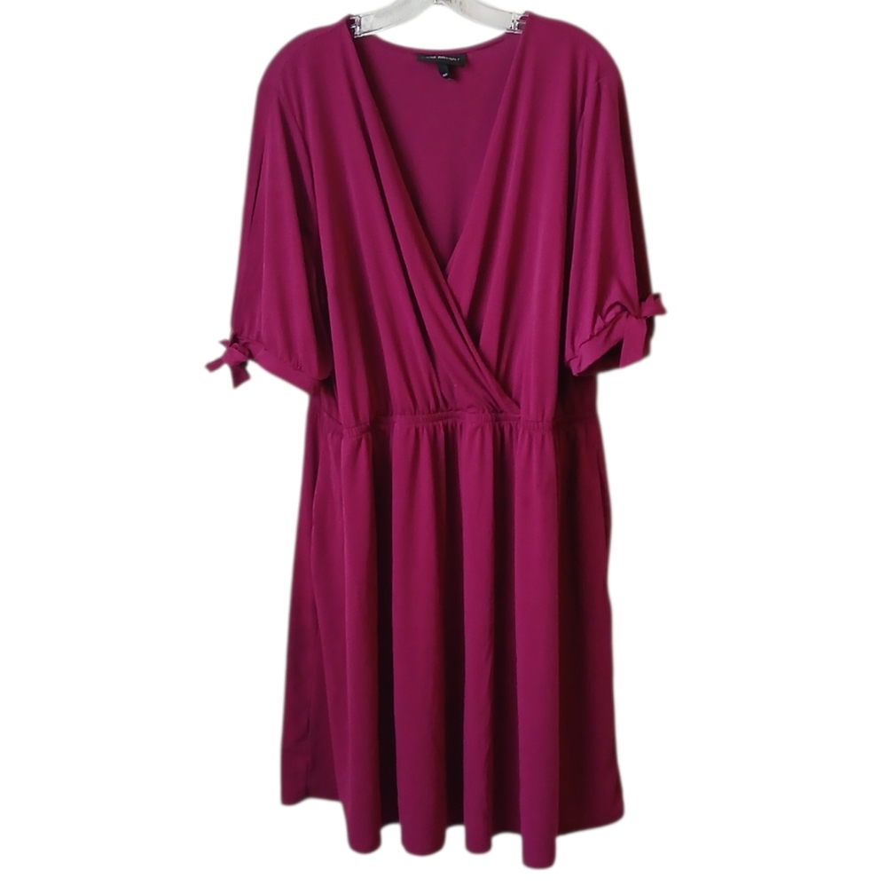 Lane Bryant V-neck Surplice Wrap Dress Size 22/24